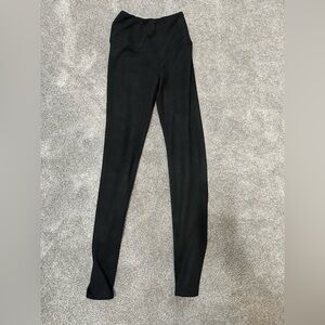 Aritzia Wilfred suede black skinny leggings